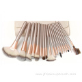 24 Pieces Wood Makeup Brush Set kit